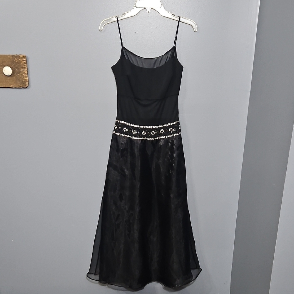 Fredericks Of Hollywood, Black, Sheer, Sequined, Formal, Dress, Size 6